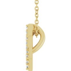 87166 / Necklace / Set / 14K Yellow / Round / Natural Diamond / 10.13 X 8.89 Mm / 1Mm :: 1/10 Ctw / I1