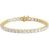 Brc951 / Bracelet / Set / 14K Yellow / Round / Lab-Grown Diamond / 4.25Mm :: 12 Ctw / Vs