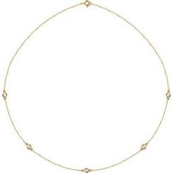 68577 / Set / 14K Yellow / 5-Stone / Lab-Grown Diamond / 3Mm :: 1/2 Ctw / Si1-Si2