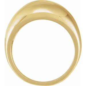 50199 / 14K Yellow / 7 / 12 Mm / Polished / Dome Ring