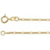 Ch1098 / 14K Yellow / Figaro / 1.28 Mm / 24 In / Spring Ring / Polished / Figaro Chain
