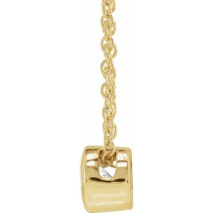 G-H / 16-18 In / Polished / 1/4 Ct Lab-Grown Diamond Solitaire Necklace