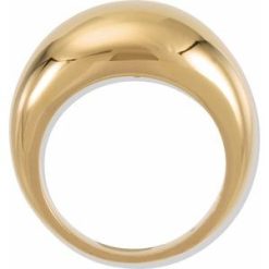 50199 / 14K Yellow / 7 / 14 Mm / Polished / Dome Ring