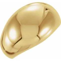 50199 / 14K Yellow / 7 / 14 Mm / Polished / Dome Ring