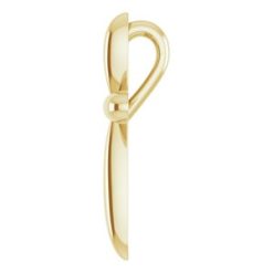 R42370 / Necklace / 14K Yellow / 17 X 13.01 Mm / 16-18 In / Polished / Cross Necklace