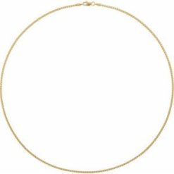 Ch80 / 14K Yellow Gold-Filled / Box / .75 Mm / 18 In / Spring Ring / Polished / Box Chain