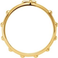 R16603 / 14K Yellow / 7 / 3.2 Mm / Polished / Rosary Ring