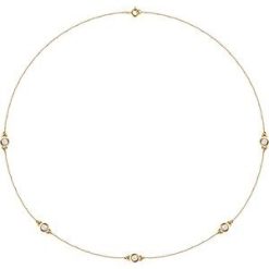 68577 / Set / 14K Yellow / 5-Stone / Lab-Grown Diamond / 3.5Mm :: 3/4 Ctw / Si1-Si2