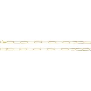 Ch1208 / 14K Yellow Gold-Filled / Paperclip-Style / 6.2 Mm / 20 In / Lobster Clasp / Polished / Paperclip-Style Chain