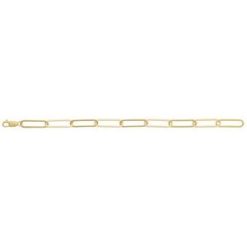 Ch1208 / 14K Yellow Gold-Filled / Paperclip-Style / 6.2 Mm / 7 In / Lobster Clasp / Polished / Paperclip-Style Chain