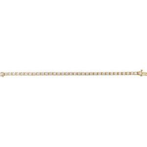 653702 / Bracelet / Set / 14K Yellow / Round / Lab-Grown Diamond / 3.65Mm :: 7 Ctw / Si1-Si2