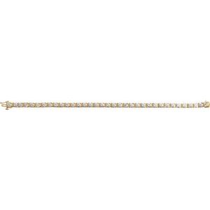 653702 / Bracelet / Set / 14K Yellow / Round / Lab-Grown Diamond / 3.75Mm :: 8 Ctw / Si1-Si2