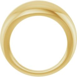 50199 / 14K Yellow / 7 / 8 Mm / Polished / Dome Ring