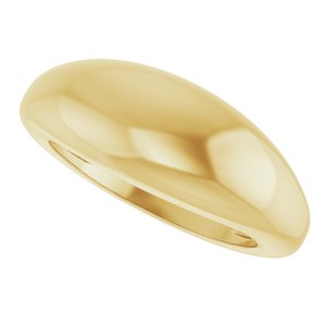 50199 / 14K Yellow / 7 / 8 Mm / Polished / Dome Ring