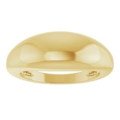 50199 / 14K Yellow / 7 / 8 Mm / Polished / Dome Ring