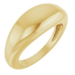 50199 / 14K Yellow / 7 / 8 Mm / Polished / Dome Ring