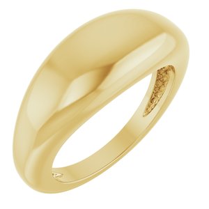 50199 / 14K Yellow / 7 / 8 Mm / Polished / Dome Ring