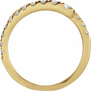 689125 / Ring / Set / 14K Yellow / Lab-Grown Diamond / Round / 3 Mm / Lab-Grown Diamond / Polished / 9/10 Ctw Lab-Grown Diamond Bypass Ring