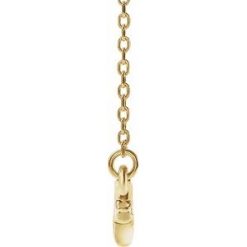 86311 / Necklace / 14K Yellow / 28 X 9.21 Mm / 16-18 In / Polished / Branch Bar Necklace