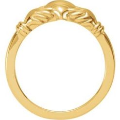 19331 / Ring / 14K Yellow / Polished / Youth Claddagh Ring
