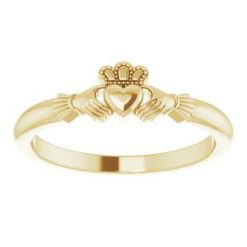 52308 / Ring / 14K Yellow / Polished / Claddagh Ring