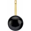88001 / Pendant / Set / 14K Yellow / Pearl / Cultured Black Akoya Pearl / 6 Mm / Polished / Black Akoya Cultured Pearl Charm/Pendant