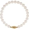 61203 / Bracelet / Set / 14K Yellow / Pearl / Cultured White Akoya Pearl / 6.0-6.5 Mm / 7 In / Polished / Cultured White Akoya Pearl Bracelet