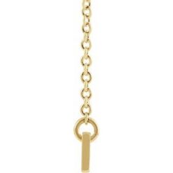 87363 / Necklace / 18K Yellow Gold-Plated Sterling Silver / 30 X 3.5 Mm / 18 In / Polished / Engravable Bar Necklace