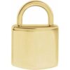 87184 / Pendant / 14K Yellow / 12.02 X 8 Mm / Polished / Engravable Lock Pendant