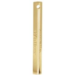 87619 / Pendant / 14K Yellow / 3-Sided / 35 X 3 Mm / Polished / Engravable Three-Sided Bar Pendant
