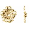 20273 / 14K Yellow / Pair / Polished / Floral-Inspired Earring Jackets