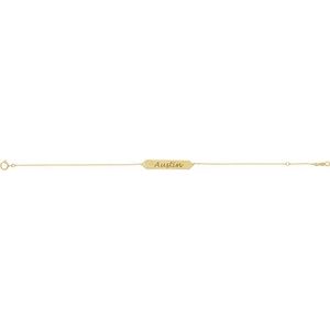 Brc768 / Bracelet / 18K Yellow Gold-Plated Sterling Silver / 33 X 6 Mm / 7-8 In / Polished / 7-8 Inch Geometric Bracelet
