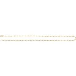 Ch1260 / 14K Yellow Gold-Filled / Cable / 1.7 Mm / 24 In / Lobster Clasp / Polished / Satellite Bar Cable Chain