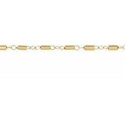 Ch1260 / 14K Yellow Gold Filled / Cable / 1.7 Mm / Per Inch / None (Per Inch) / Polished / Satellite Bar Cable Chain