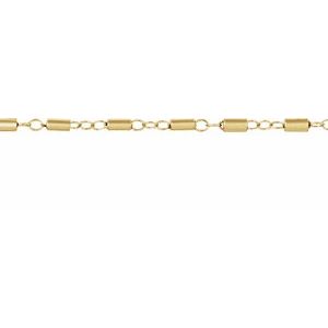 Ch1260 / 14K Yellow Gold Filled / Cable / 1.7 Mm / Per Inch / None (Per Inch) / Polished / Satellite Bar Cable Chain