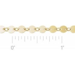 Ch1268 / 14K Yellow Gold Filled / Mirror / 4 Mm / Per Inch / None (Per Inch) / Polished / Round Mirror Chain