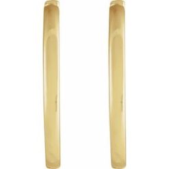 87384 / Earring / 14K Yellow / 18 Mm / 1.65 Mm / Pair / Hinged / Polished / Hinged Hoop Earrings