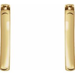 20172 / Earring / 14K Yellow / 18 Mm / 2.75 Mm / Pair / Hinged / Polished / Hinged Hoop Earrings