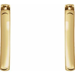 20172 / Earring / 14K Yellow / 18 Mm / 2.75 Mm / Pair / Hinged / Polished / Hinged Hoop Earrings