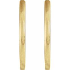 87384 / Earring / 14K Yellow / 20 Mm / 1.65 Mm / Pair / Hinged / Polished / Hinged Hoop Earrings