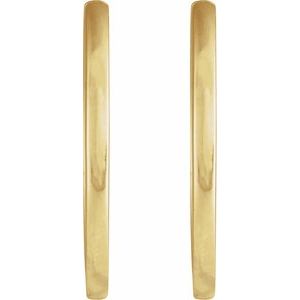 87384 / Earring / 14K Yellow / 20 Mm / 1.65 Mm / Pair / Hinged / Polished / Hinged Hoop Earrings