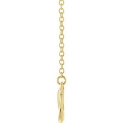 85947 / Necklace / 14K Yellow / 21.7 X 7.7 Mm / 16-18 In / Polished / Infinity-Inspired Necklace