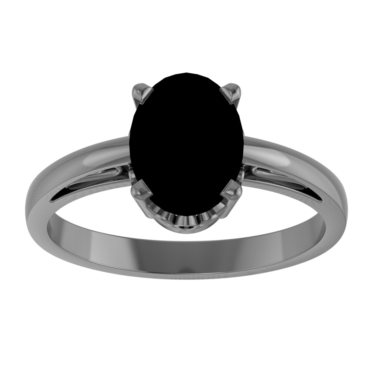 14K White Natural Sky Blue Topaz Ring - Image 13