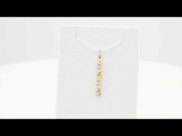 88016 / Pendant / 14K Yellow / Polished / Mama Charm/Pendant