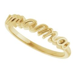 57739 / Ring / 14K Yellow / Polished / Mama Ring