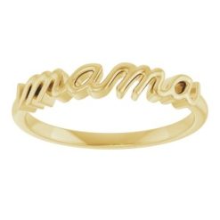 57739 / Ring / 14K Yellow / Polished / Mama Ring