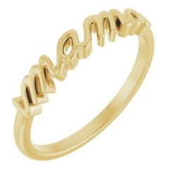 57739 / Ring / 14K Yellow / Polished / Mama Ring