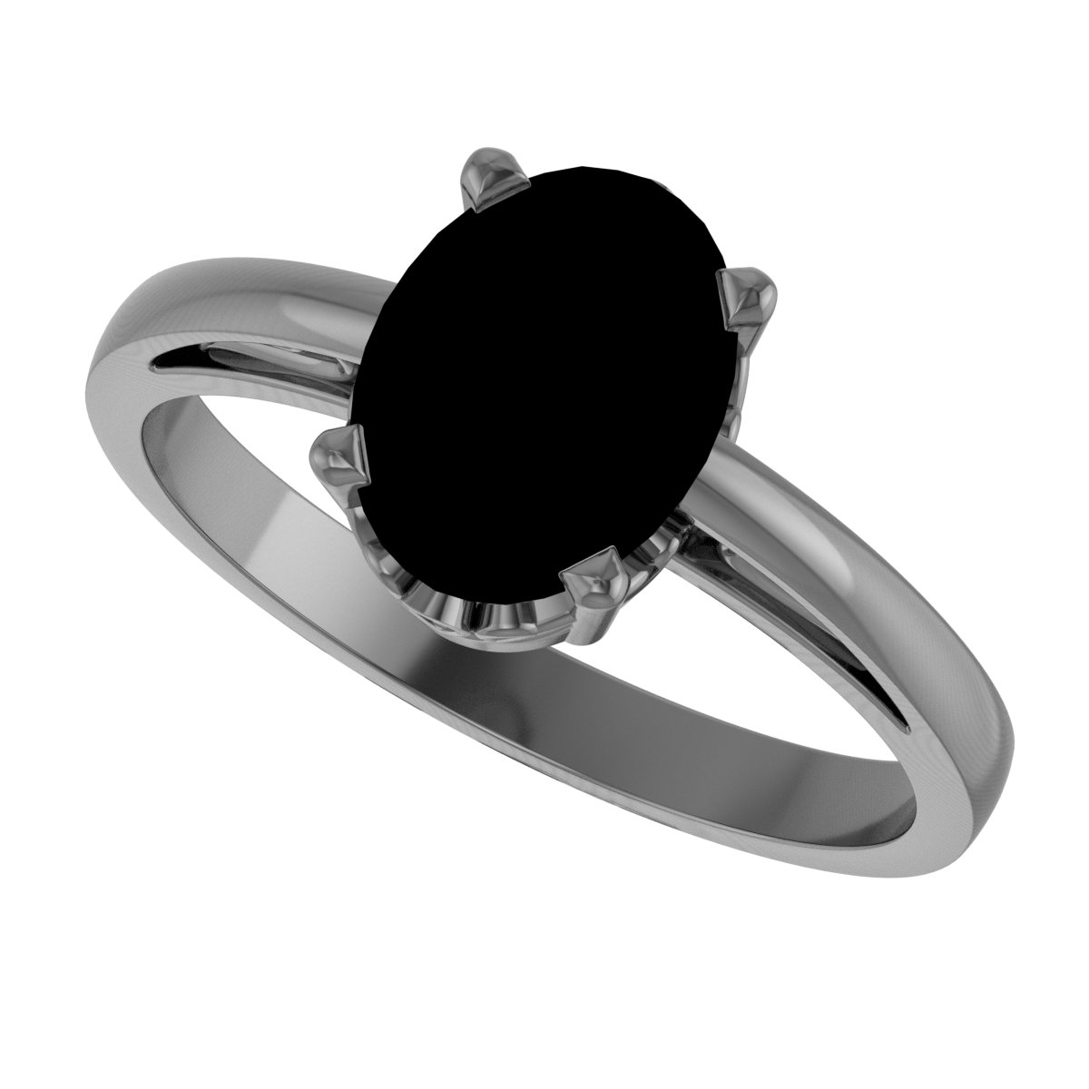 14K White Natural Sky Blue Topaz Ring - Image 10