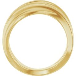 52079 / Ring / 14K Yellow / Polished / Negative Space Ring