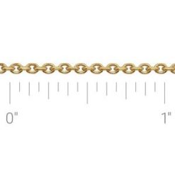Ch125 / 14K Yellow / Cable / 1.75 Mm / Per Inch / None (Per Inch) / Diamond-Cut / Recycled Metal Diamond-Cut Cable Chain